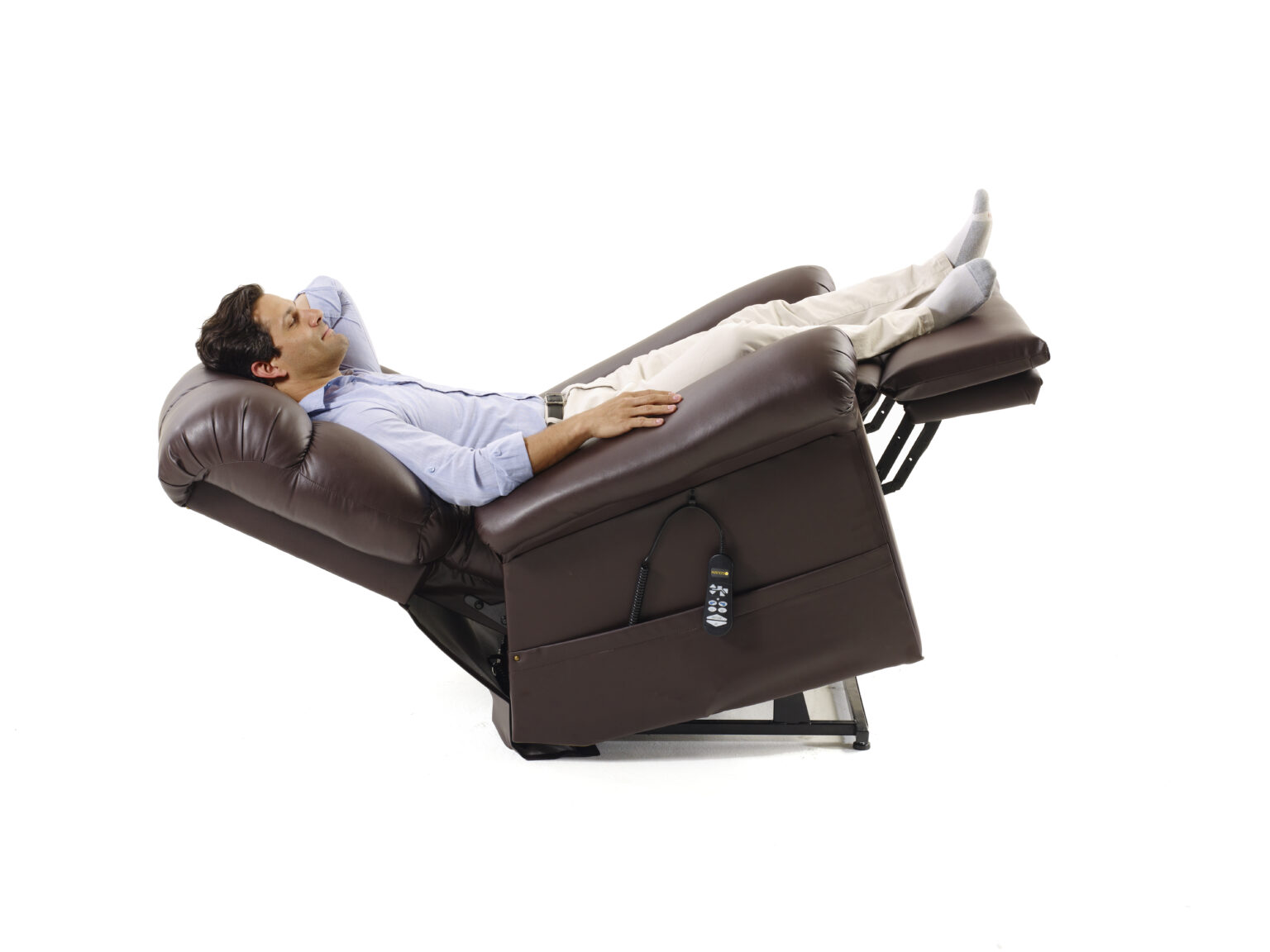 Santa Ana The Twilight Golden Tech liftchair recliner leather heat massage